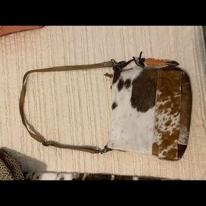 Myra crossbody hide bag